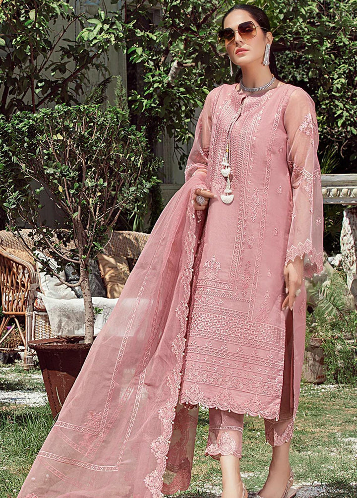Meher-un-Nissa By Elegance Embroidered Organza Suits Unstitched 3 Piece ELG23MF Dalila - Luxury Festive Collection