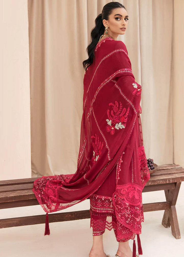 Meher-un-Nissa By Elegance Embroidered Chiffon Suits Unstitched 3 Piece ELG23MF Jia-A - Luxury Festive Collection