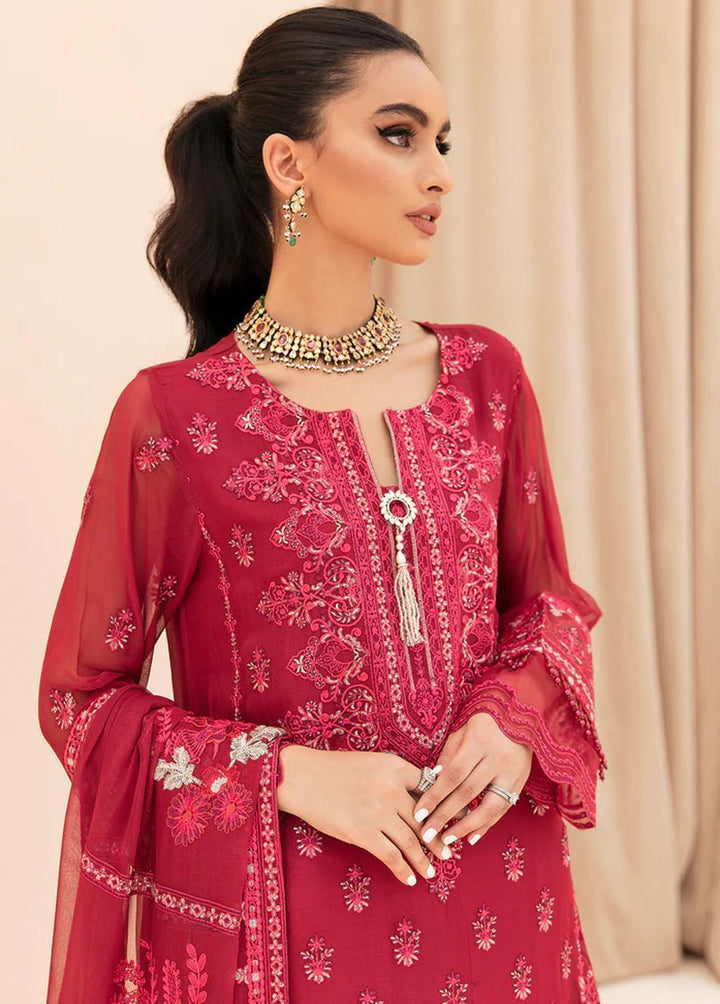 Meher-un-Nissa By Elegance Embroidered Chiffon Suits Unstitched 3 Piece ELG23MF Jia-A - Luxury Festive Collection