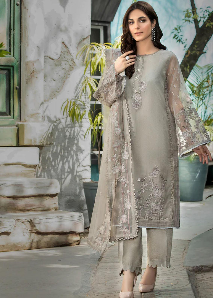 Meher-un-Nissa By Elegance Embroidered Organza Suits Unstitched 3 Piece ELG23MF Maya - Luxury Festive Collection