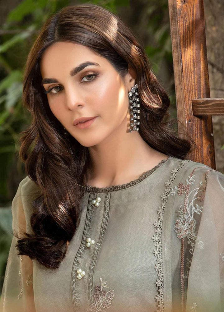 Meher-un-Nissa By Elegance Embroidered Organza Suits Unstitched 3 Piece ELG23MF Maya - Luxury Festive Collection
