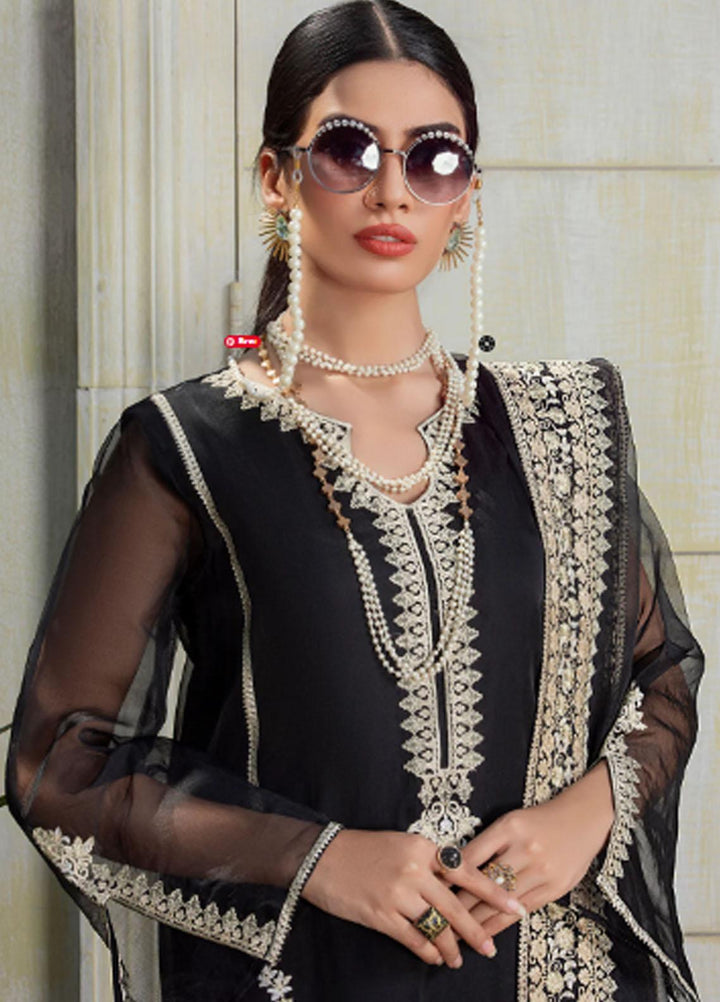 Meher-un-Nissa By Elegance Embroidered Organza Suits Unstitched 3 Piece ELG233M MN-39 Eira - Luxury Collection