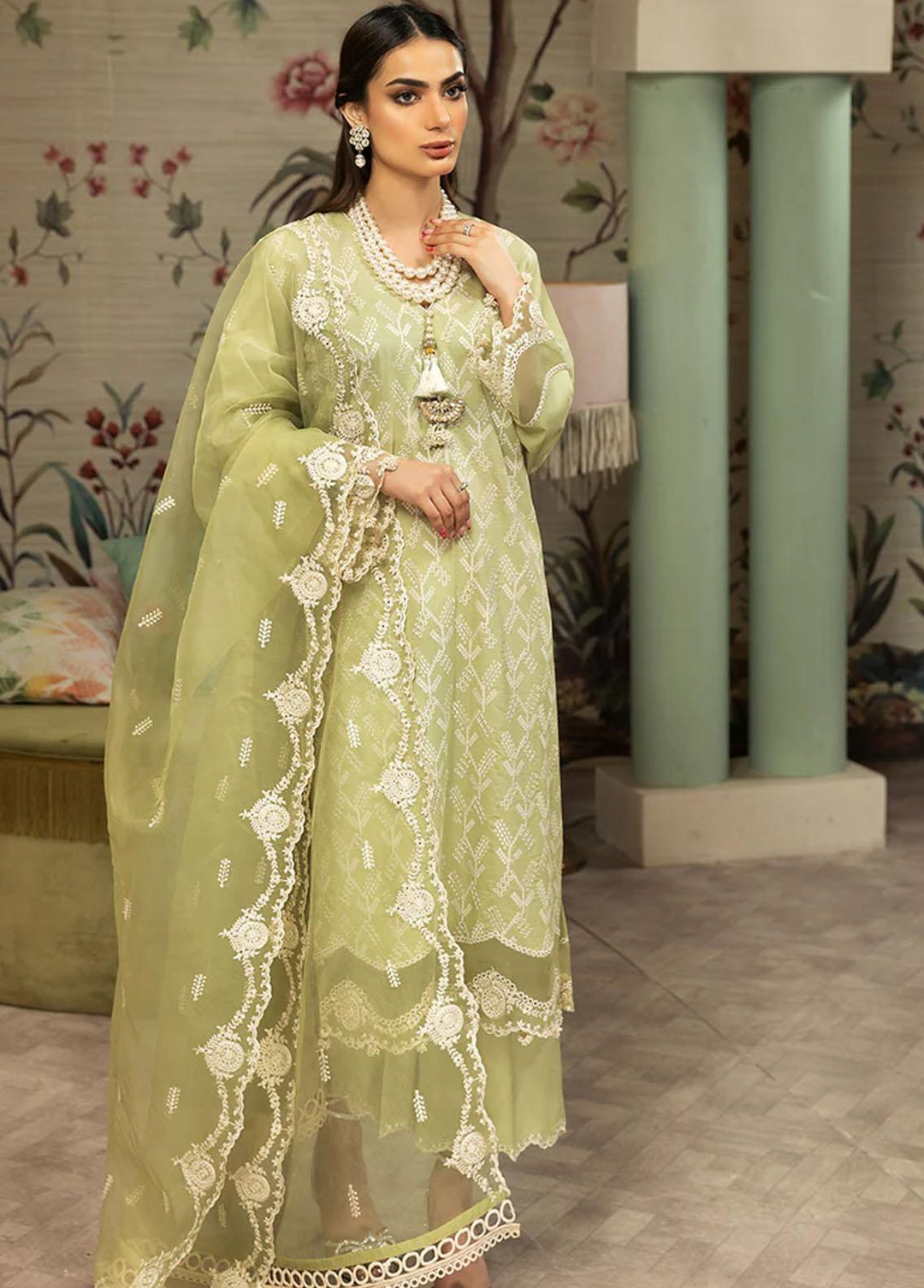 Meher-un-Nissa By Elegance Embroidered Lawn Suits Unstitched 3 Piece ELG233M MN-79 Isabella - Luxury Collection