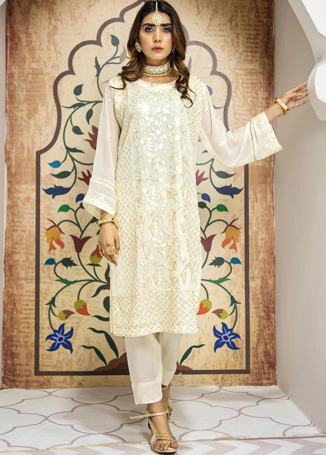 Agha Jaan Pret  Chiffon 2 Piece Suit AJ22MR NB-18