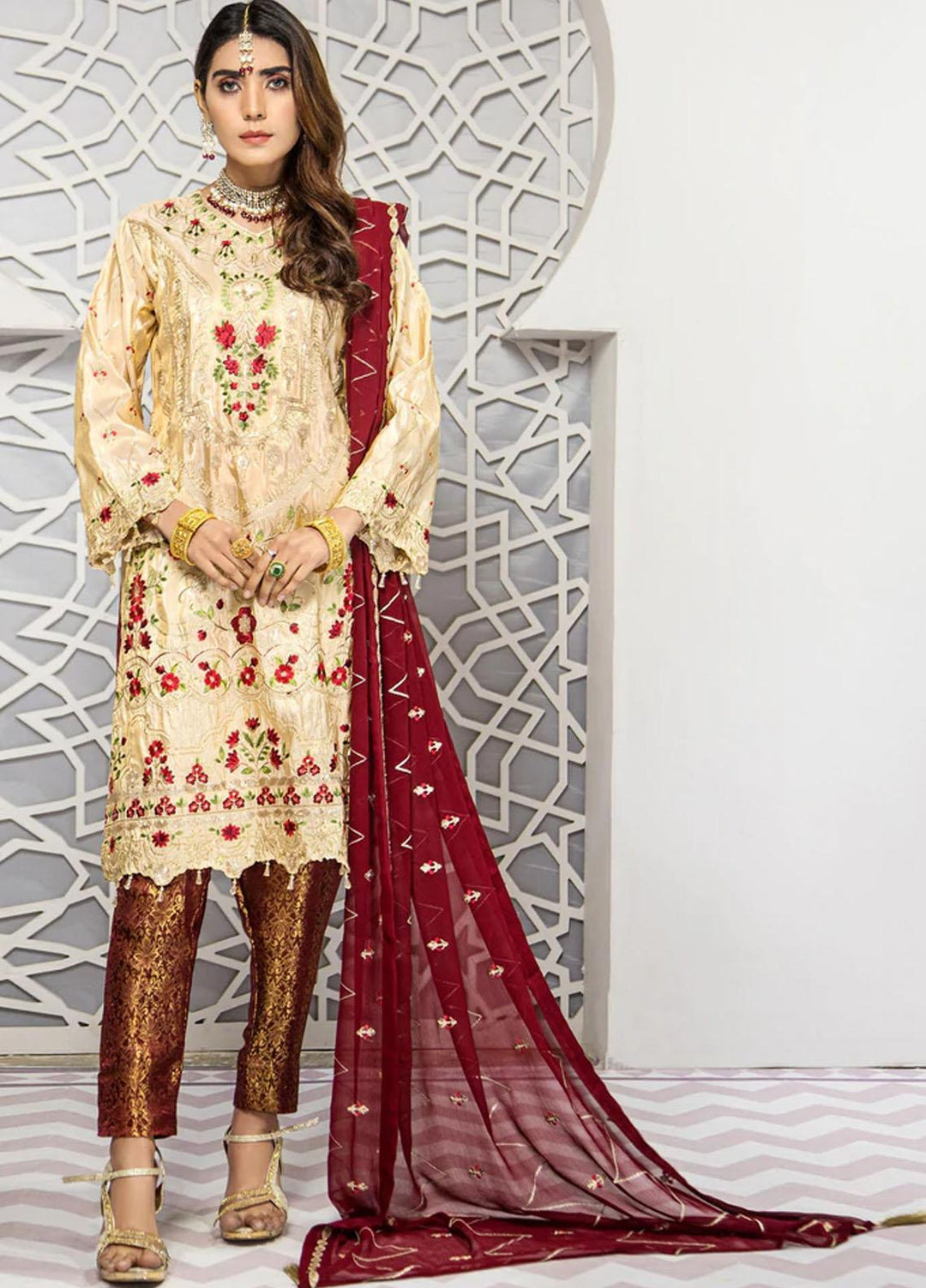 Agha Jaan Pret  Missouri 3 Piece Suit AJ22MR NB-22