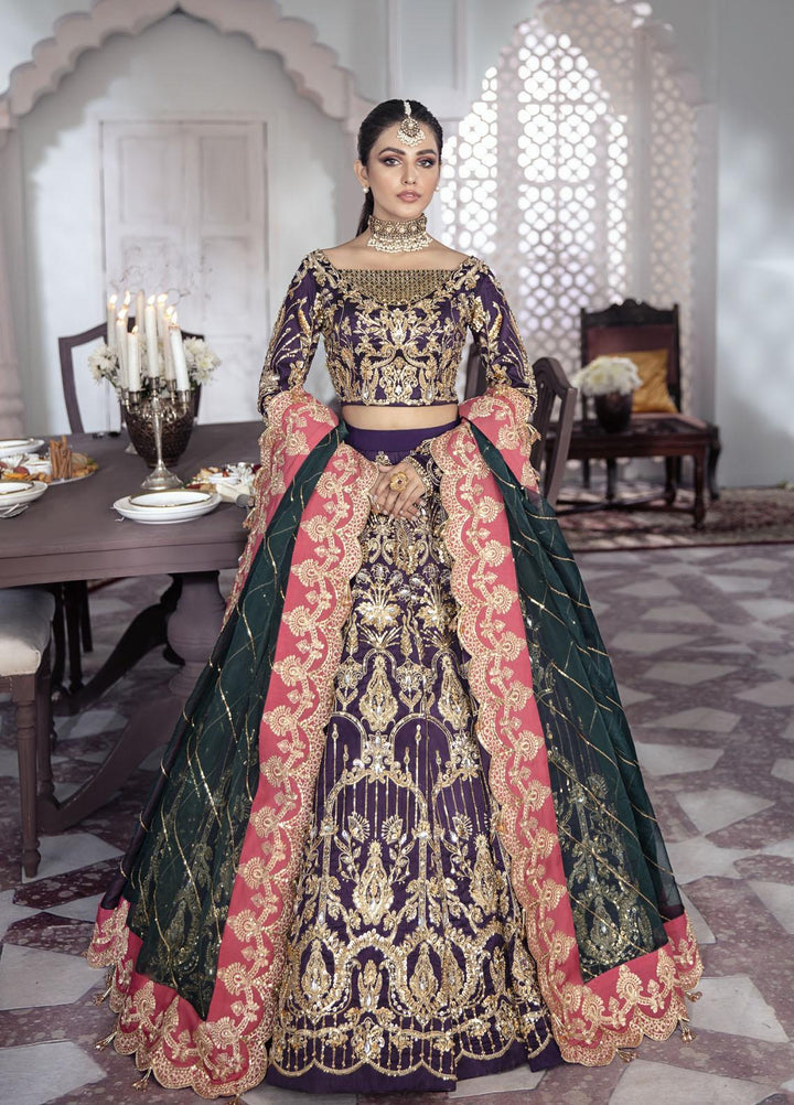 Gulaal Luxury Pret Embroidered Net 3 Piece Dress GL22MHR Kehkshan