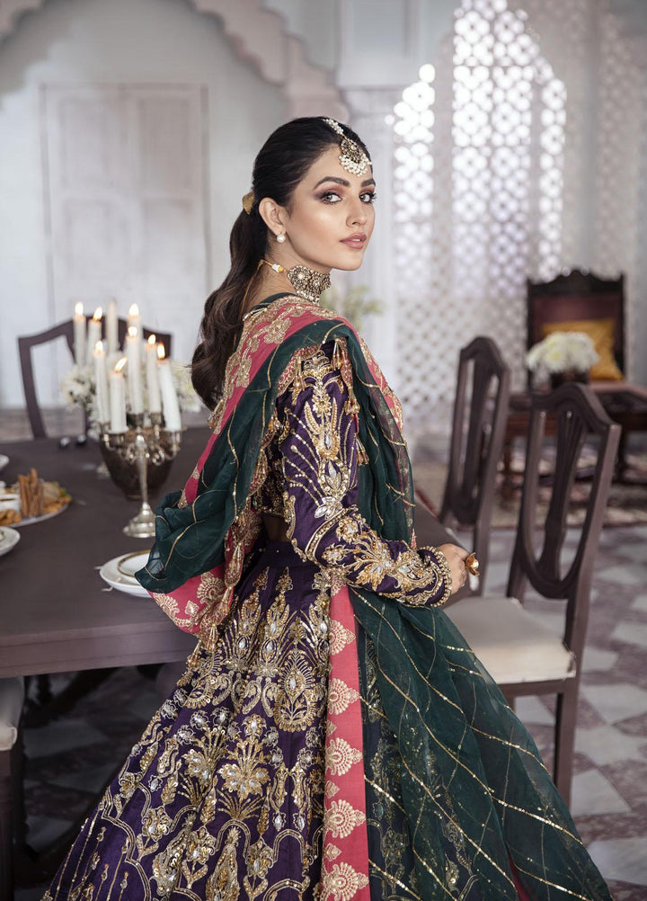 Gulaal Luxury Pret Embroidered Net 3 Piece Dress GL22MHR Kehkshan