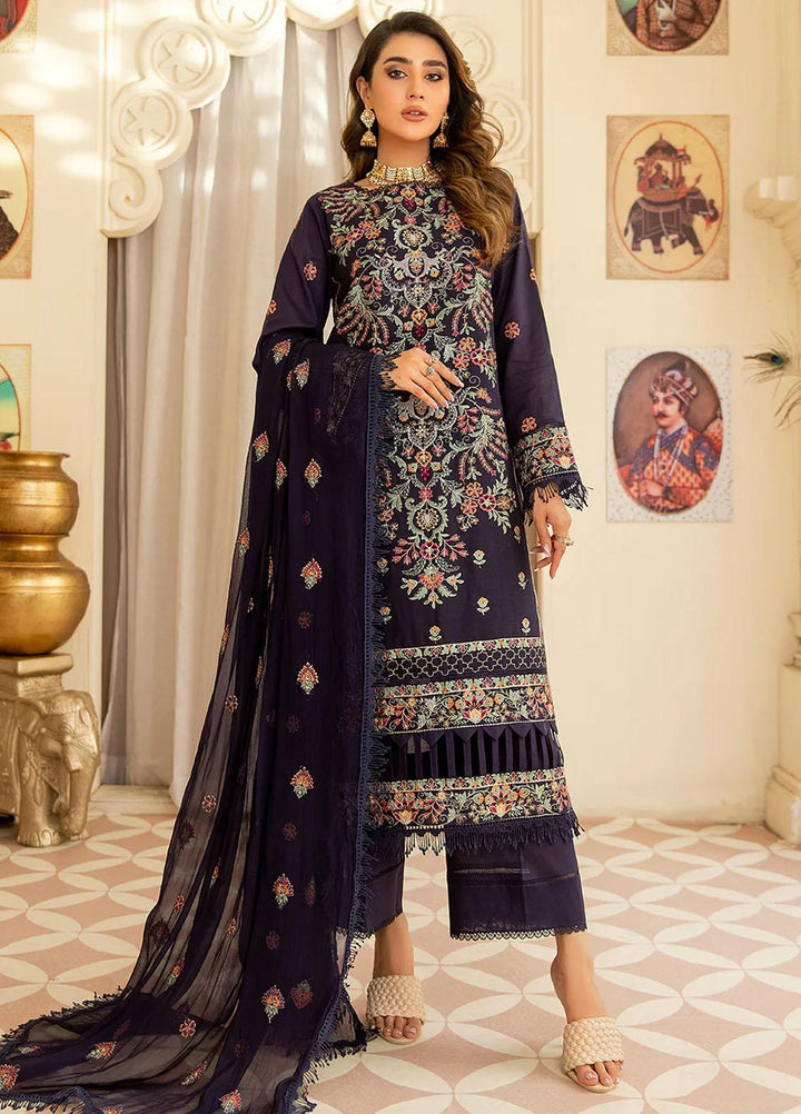 Mehr-E-Mah By Mahnur Embroidered Lawn Suits Unstitched 3 Piece MN23MM D-01 - Summer Collection