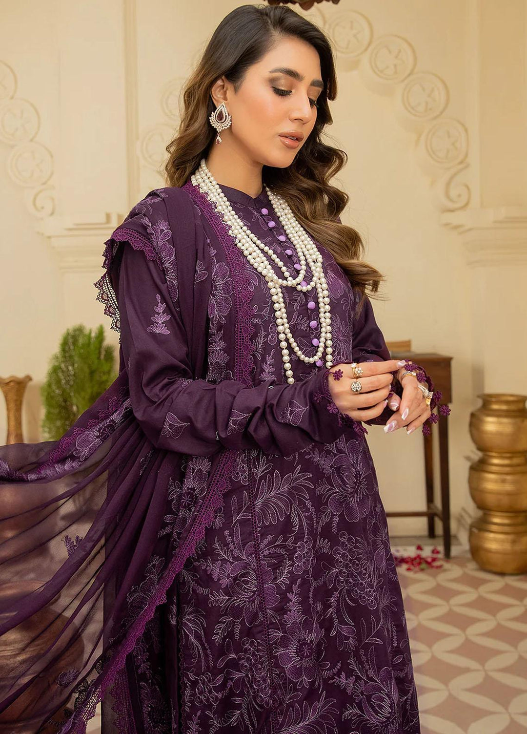 Mehr-E-Mah By Mahnur Embroidered Lawn Suits Unstitched 3 Piece MN23MM D-03 - Summer Collection