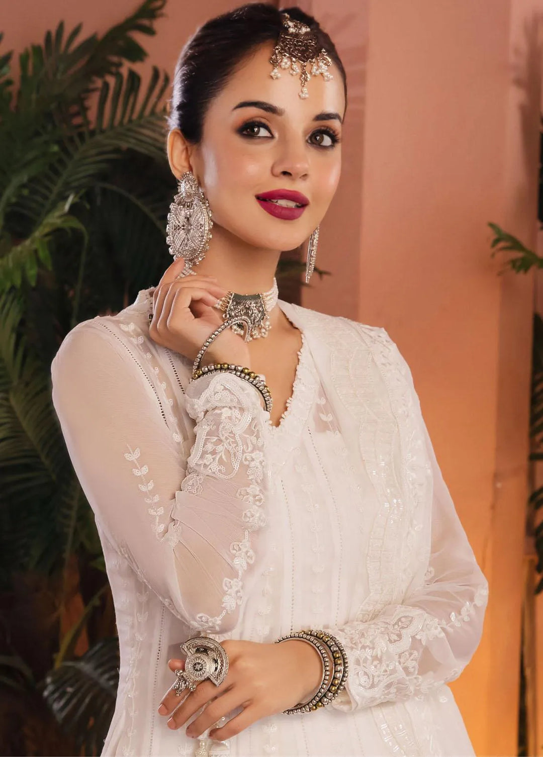 Mehr-o-Maah by Asim Jofa Embroidered Unstitched Suit 3 Piece AJ23MM AJM-11 - Luxury Festive Collection