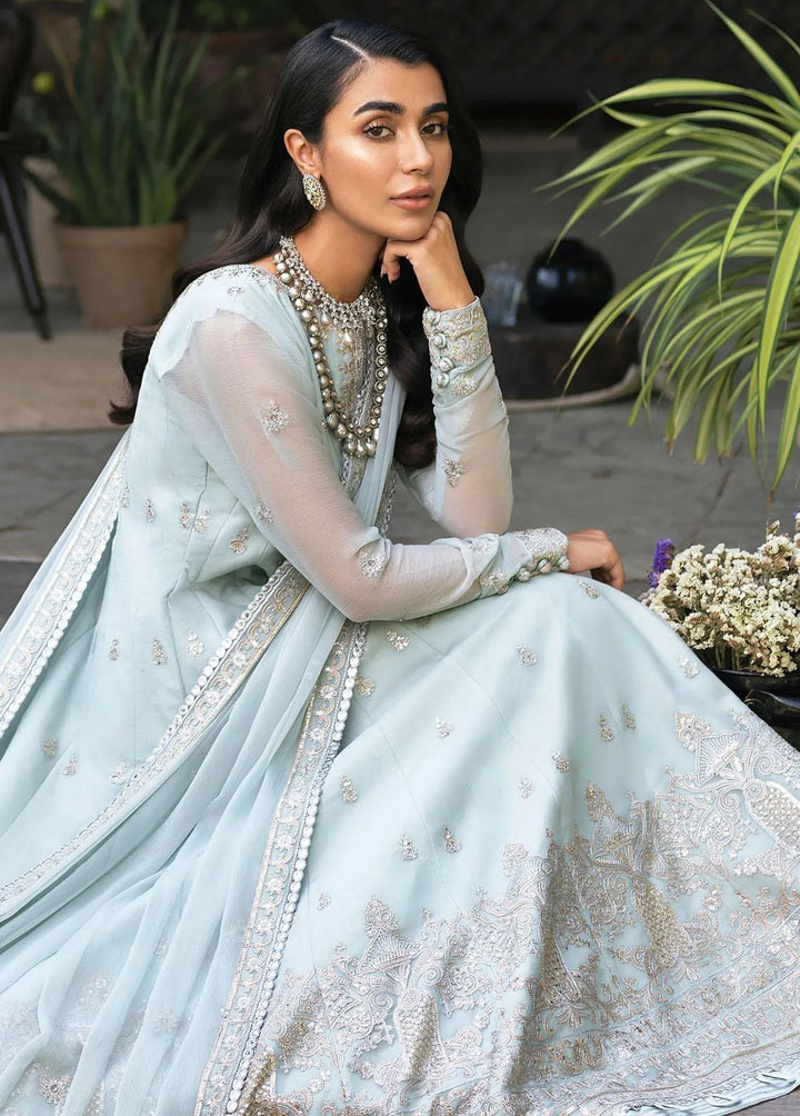 Mehr-o-Maah by Asim Jofa Embroidered Unstitched Suit 3 Piece AJ23MM AJM-16 - Luxury Festive Collection