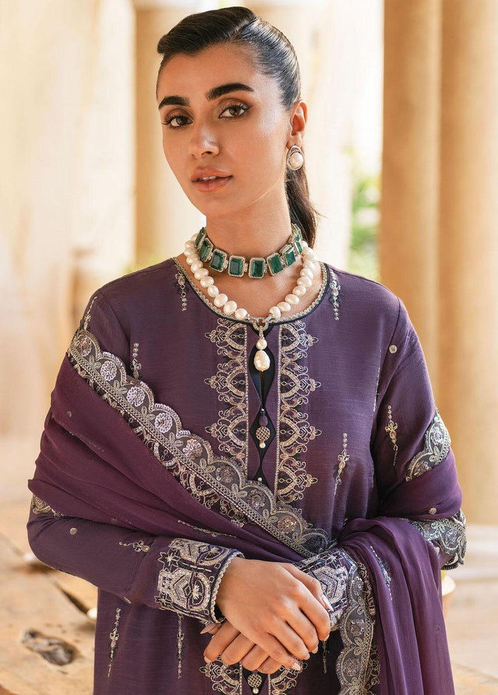 Mehr-o-Maah by Asim Jofa Embroidered Suits Unstitched 3 Piece AJ23MM AJM-10 - Luxury Festive Collection