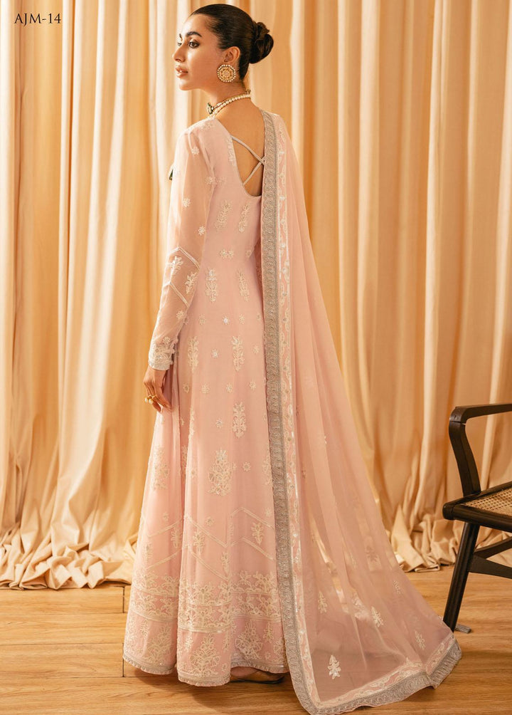 Mehr-o-Maah by Asim Jofa Embroidered Suits Unstitched 3 Piece AJ23MM AJM-14 - Luxury Festive Collection