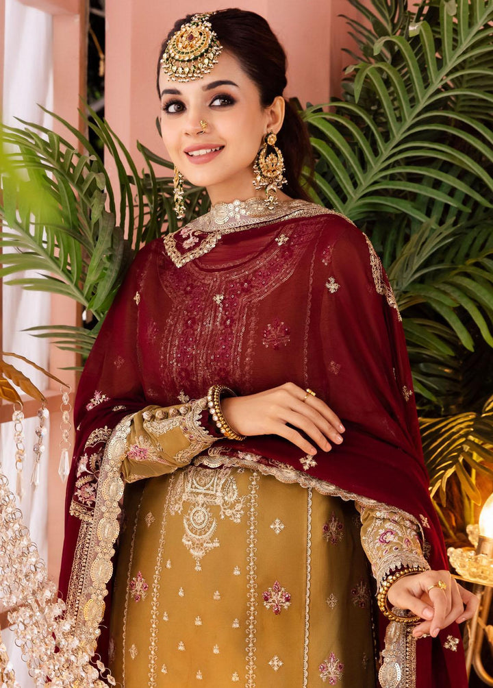 Mehr-o-Maah by Asim Jofa Embroidered Suits Unstitched 3 Piece AJ23MM AJM-15 - Luxury Festive Collection