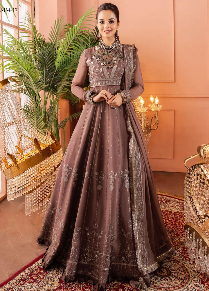 Mehr-o-Maah by Asim Jofa Embroidered Suits Unstitched 3 Piece AJ23MM AJM-17 - Luxury Festive Collection