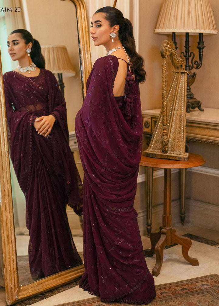 Mehr-o-Maah by Asim Jofa Embroidered Suits Unstitched 3 Piece AJ23MM AJM-20 - Luxury Festive Collection