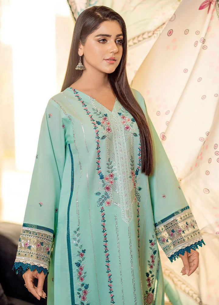 Mehr O Mah By Bin Ilyas Embroidered Lawn Suits Unstitched 3 Piece BI23MM 1811-A - Summer Collection