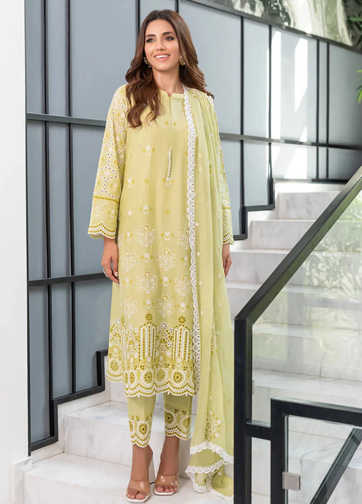 Mehro Maah By Addee Embroidered Lawn Suit Unstitched 3 Piece AD24M USA-1056 - Summer Collection