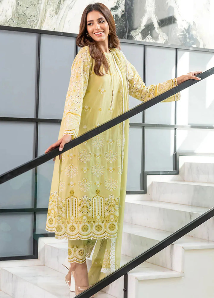 Mehro Maah By Addee Embroidered Lawn Suit Unstitched 3 Piece AD24M USA-1056 - Summer Collection