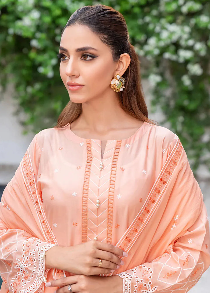Mehro Maah By Addee Embroidered Lawn Suit Unstitched 3 Piece AD24M USA-1057 - Summer Collection