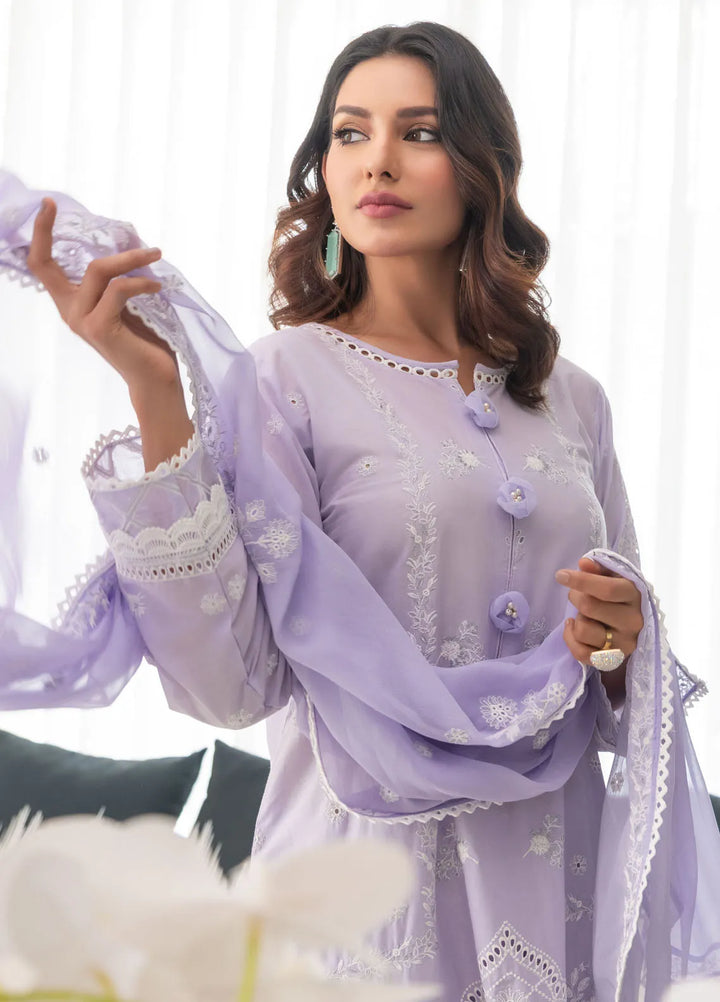 Mehro Maah By Addee Embroidered Lawn Suit Unstitched 3 Piece AD24M USA-1060 - Summer Collection