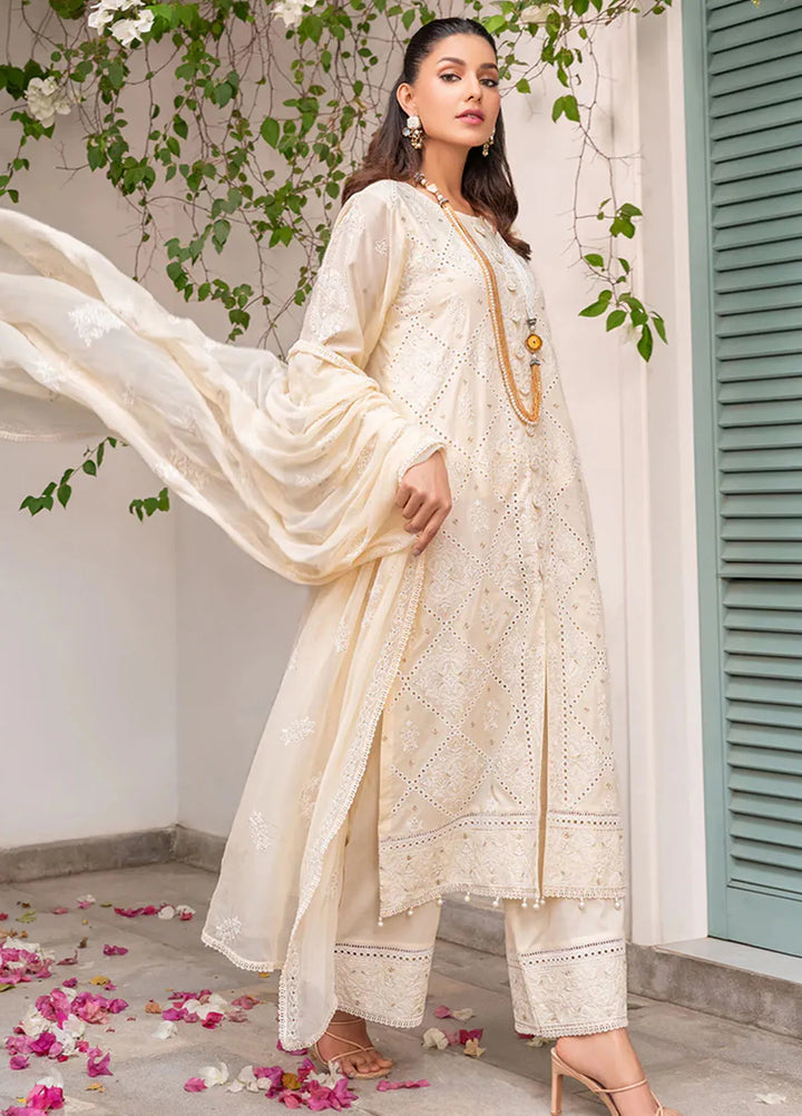 Mehro Maah By Addee Embroidered Lawn Suit Unstitched 3 Piece AD24M USA-1063 - Summer Collection