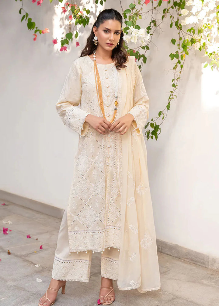 Mehro Maah By Addee Embroidered Lawn Suit Unstitched 3 Piece AD24M USA-1063 - Summer Collection