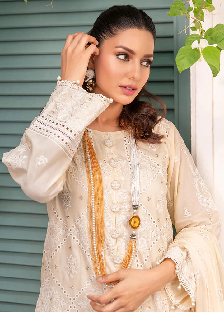 Mehro Maah By Addee Embroidered Lawn Suit Unstitched 3 Piece AD24M USA-1063 - Summer Collection