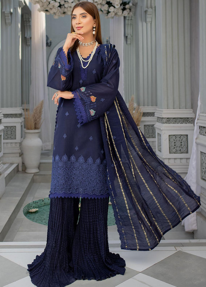 Mehru By Mahnur Embroidered Chikankari Lawn Suits Unstitched 3 Piece MN23MH D-03 - Eid Collection