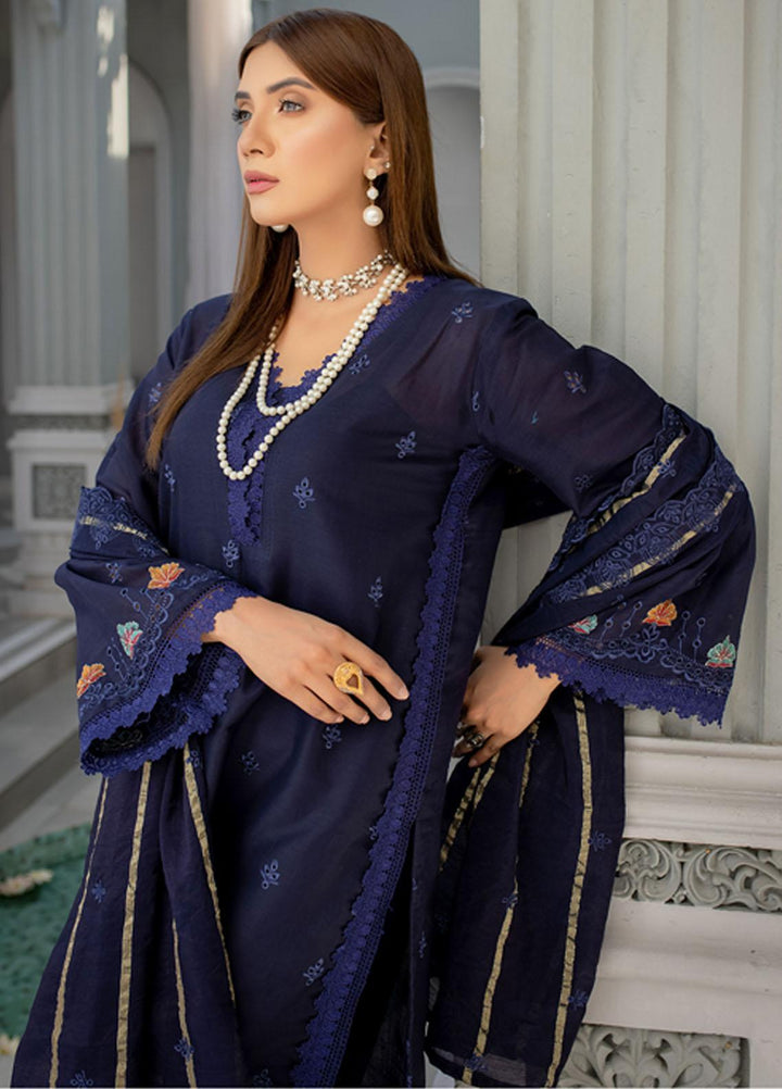 Mehru By Mahnur Embroidered Chikankari Lawn Suits Unstitched 3 Piece MN23MH D-03 - Eid Collection