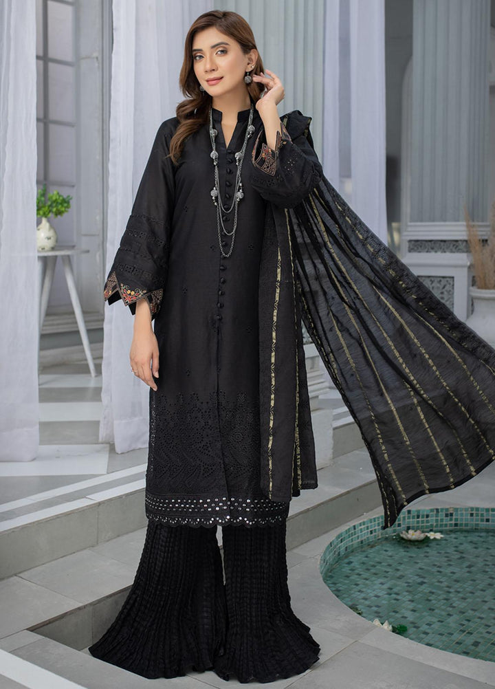 Mehru By Mahnur Embroidered Chikankari Lawn Suits Unstitched 3 Piece MN23MH D-08 - Eid Collection