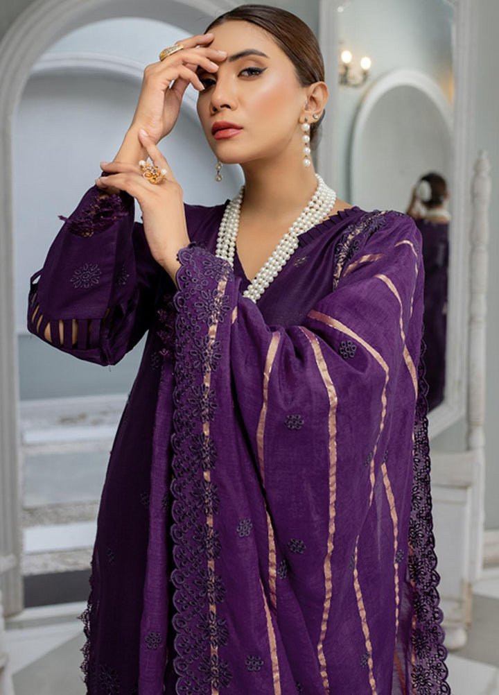 Mehru By Mahnur Embroidered Chikankari Lawn Suits Unstitched 3 Piece MN23MH D-09 - Eid Collection