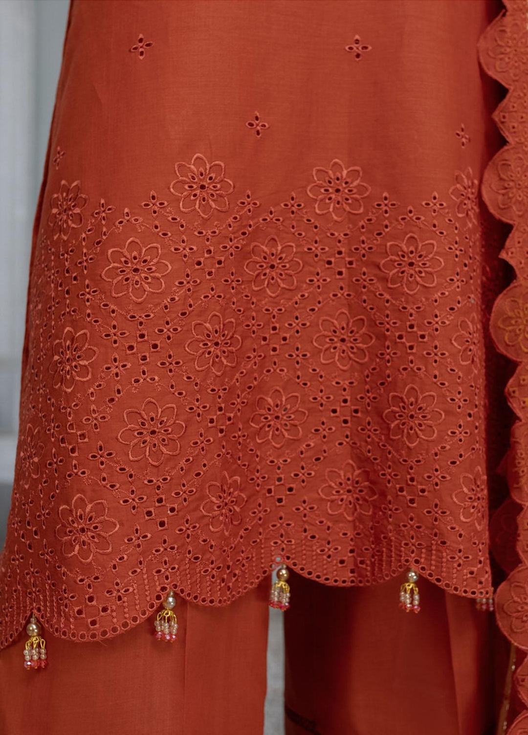 Mehru By Mahnur Embroidered Chikankari Lawn Suits Unstitched 3 Piece MN23MH D-11 - Eid Collection