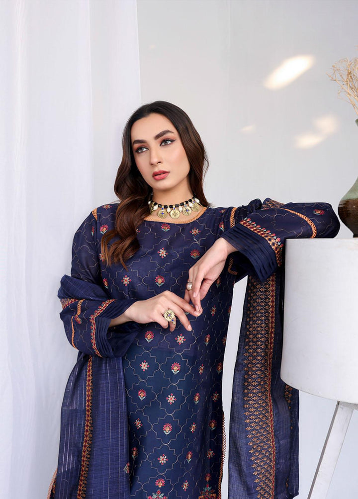 Mehru by Mahnur Embroidered Lawn Suits Unstitched 3 Piece MN23M 10 - Luxury Collection