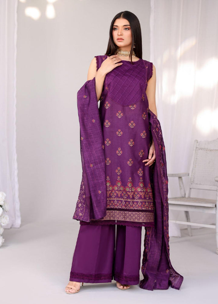 Mehru by Mahnur Embroidered Lawn Suits Unstitched 3 Piece MN23M 06 - Luxury Collection