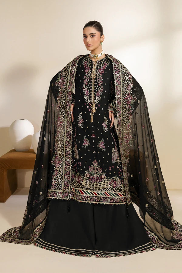 Meraki by Zarif Unstitched Embroidered Chiffon 3 Piece Suit ZR26UCM MEHSKI 02 - Festive Collection