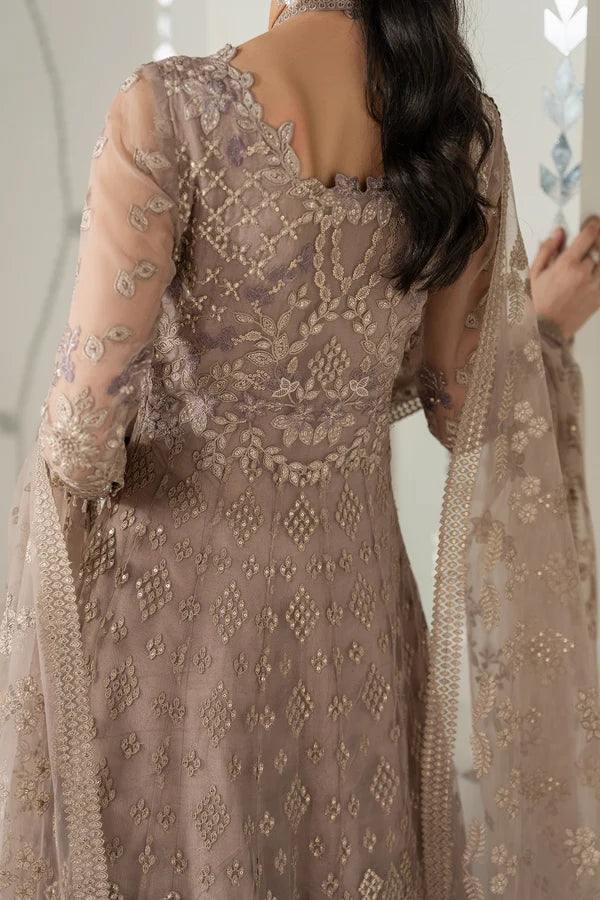 Shehnai by Lavish Premium Unstitched Embroidered Organza 3 Piece Suit LVP26USO SH-07 MAHVEEN - Wedding Collection