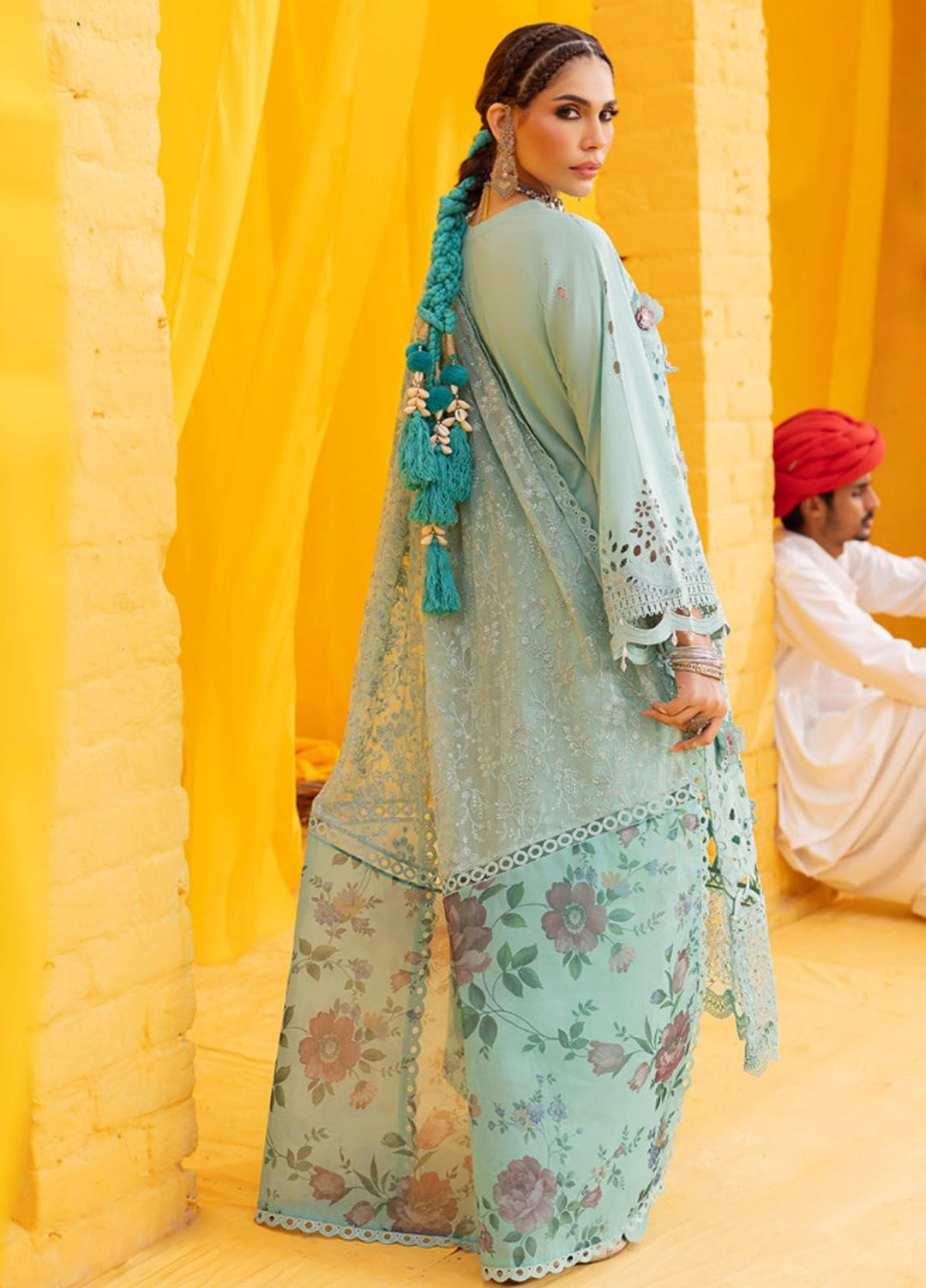 Mela by Nureh Embroidered Lawn Suit Unstitched 3 Piece NU24MF NDS-102 - Festive Summer Collection