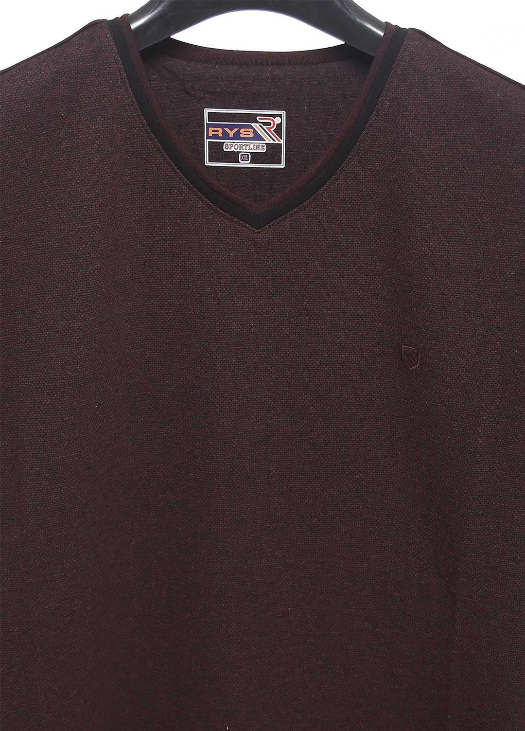 Sanaulla Exclusive Range Cotton Casual T-Shirts for Mens -  5442 Maroon