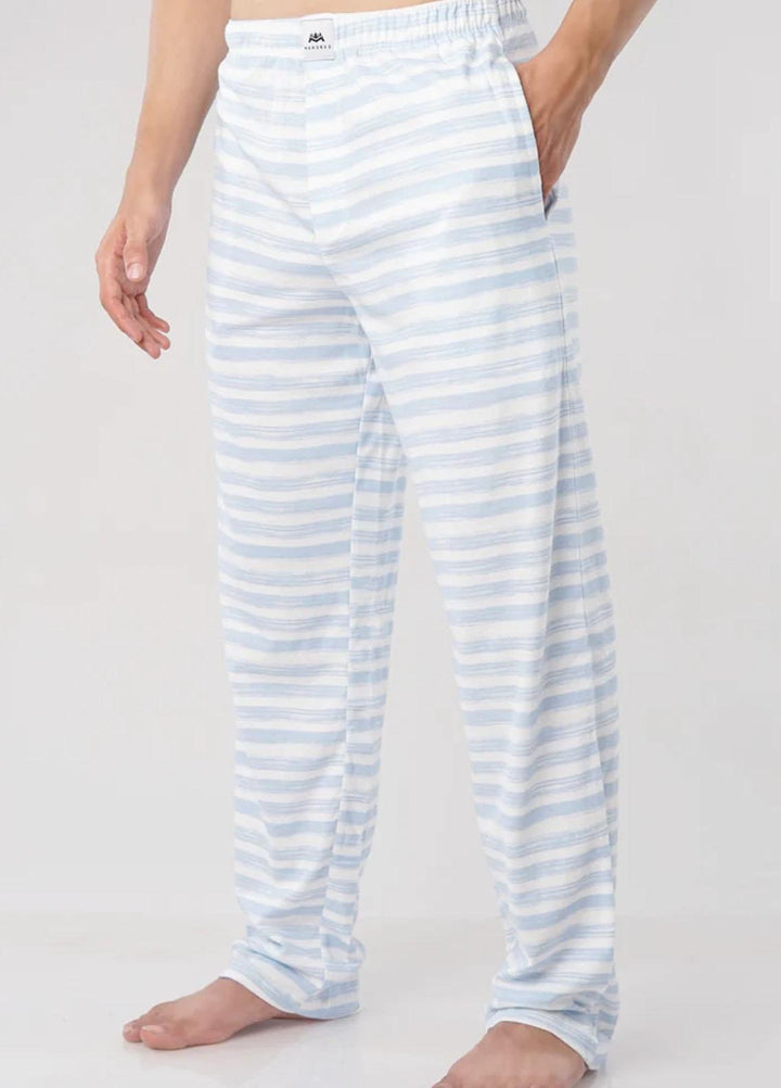 Mendeez   Pajama for Men -  Breton Stripes Jersey Pajamas