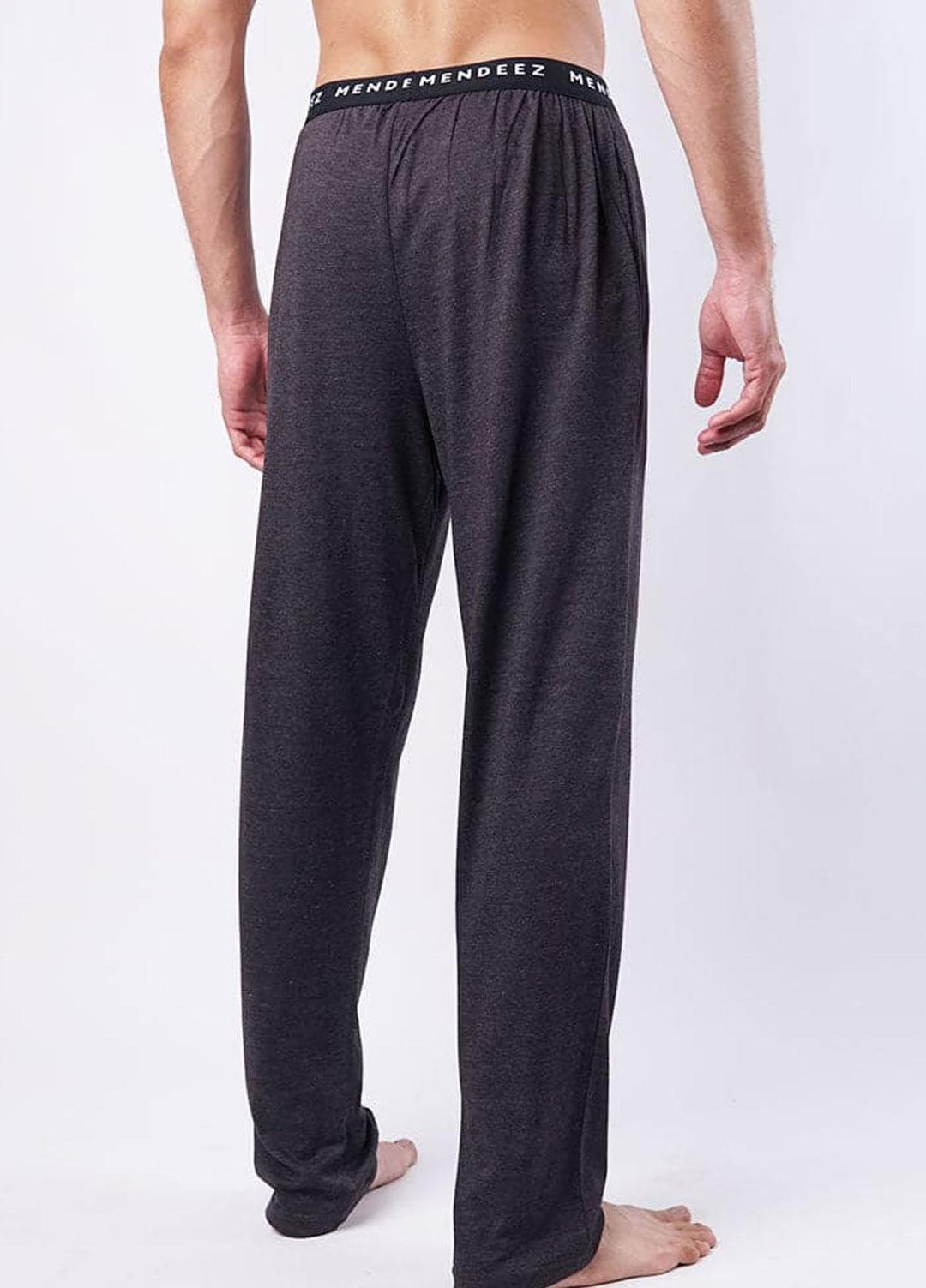 Mendeez   Pajama for Men -  Charcoal Jacquard Pajama