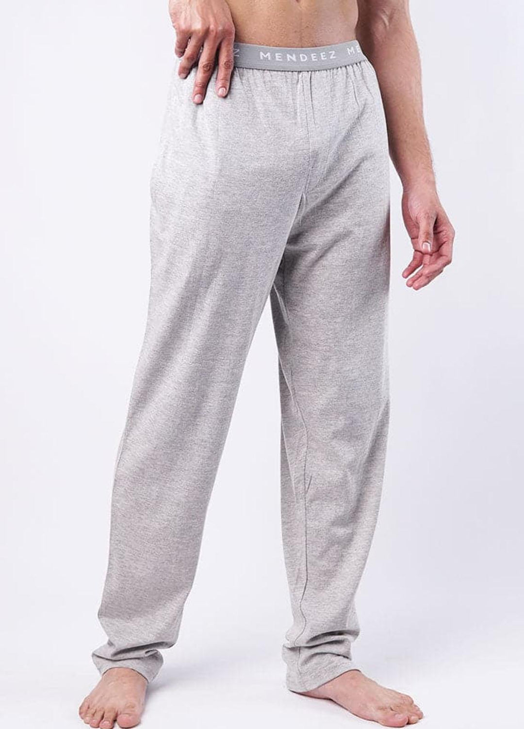 Mendeez   Pajama for Men -  Heather Grey Jacquard Pajama