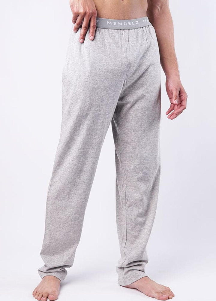 Mendeez   Pajama for Men -  Heather Grey Jacquard Pajama