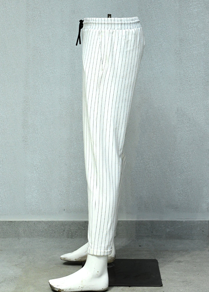 Mens Pret Plain Cotton Trouser Alexa D-18 White