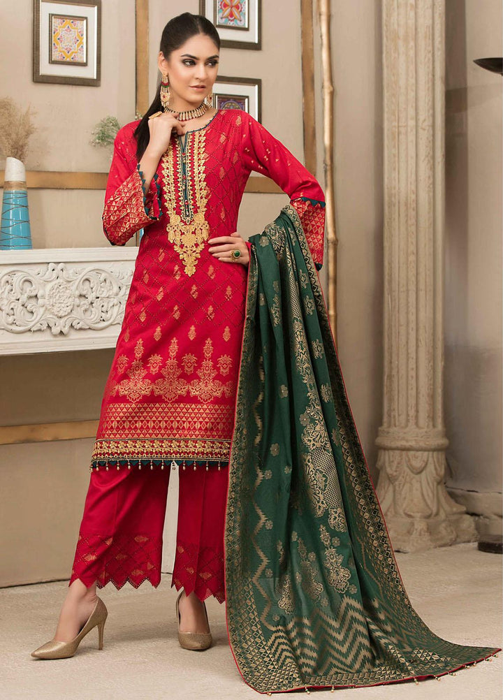 Mentonia by Riaz Arts Embroidered Banarsi Suits Unstitched 3 Piece RA21MB 06 - Summer Collection