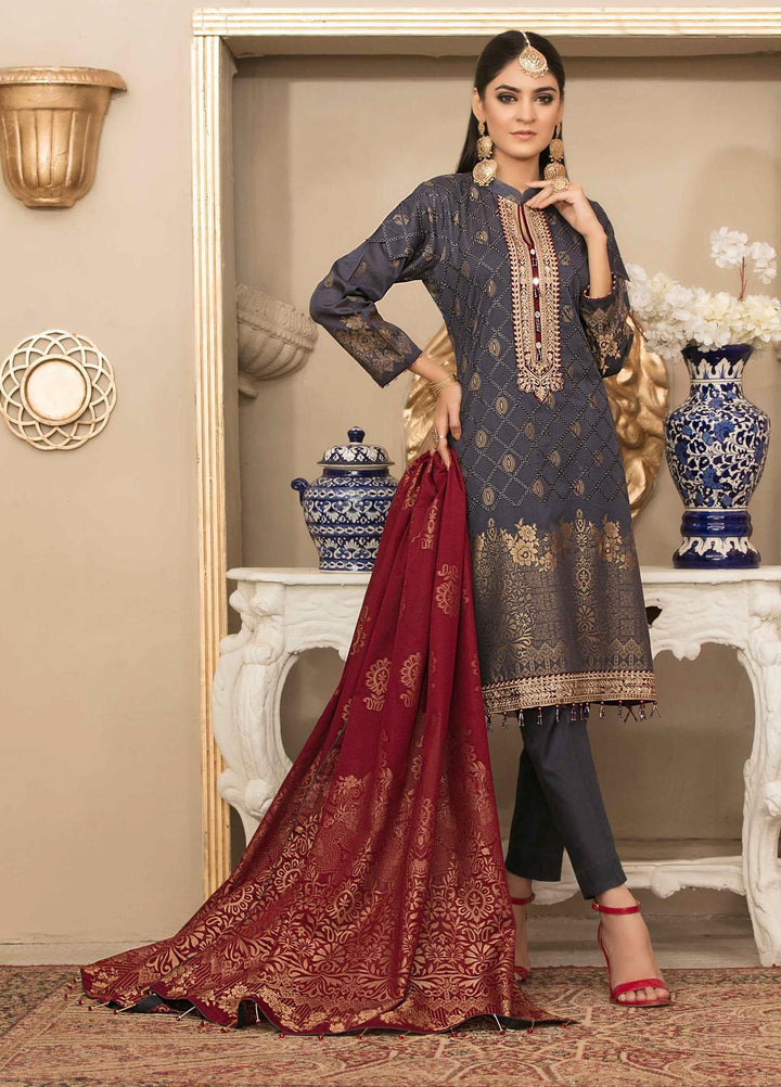 Mentonia by Riaz Arts Embroidered Banarsi Suits Unstitched 3 Piece RA21MB 08 - Summer Collection