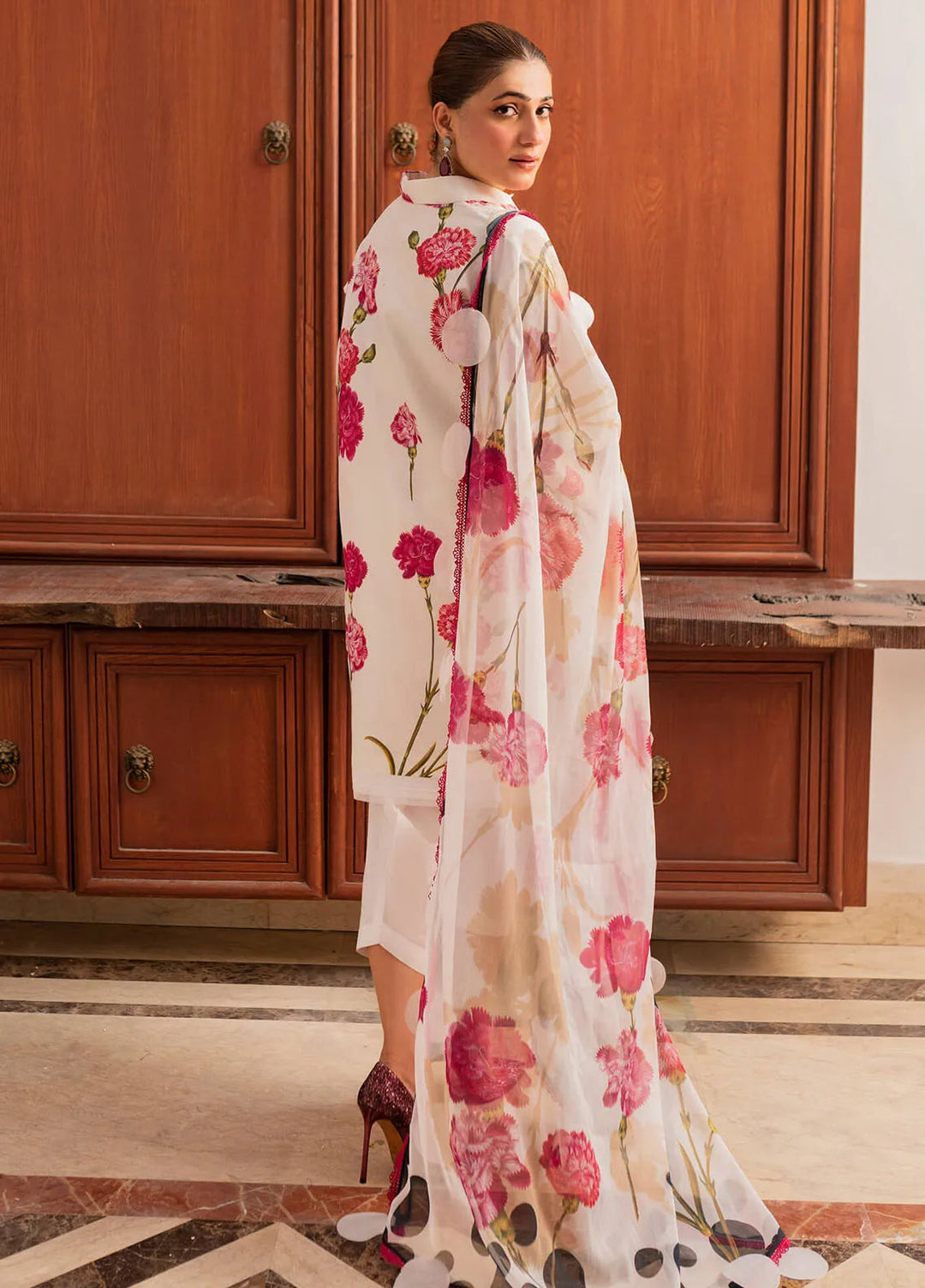 Meraki By Asifa and Nabeel Embroidered Lawn Suits Unstitched 3 Piece AN24M2 MK-12 Guldasta - Summer Collection
