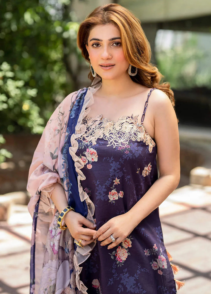 Meraki By Asifa and Nabeel Embroidered Lawn Suits Unstitched 3 Piece AN24M2 MK-13 Zahra - Summer Collection