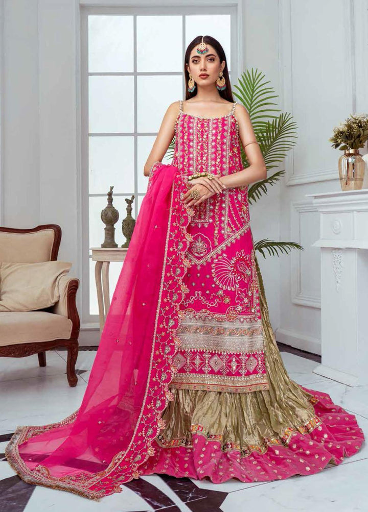 Luminious By Maryum N Maria Embroidered Organza Suits Unstitched 3 Piece MNM22LP MFS 02 ASHMIZA - Premium Collection