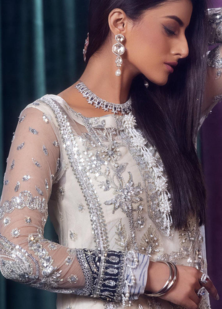 Mijwan By Maryum N Maria Embroidered Net Suits Unstitched 3 Piece MNM23MJ MFD0122 Lea - Festive Collection